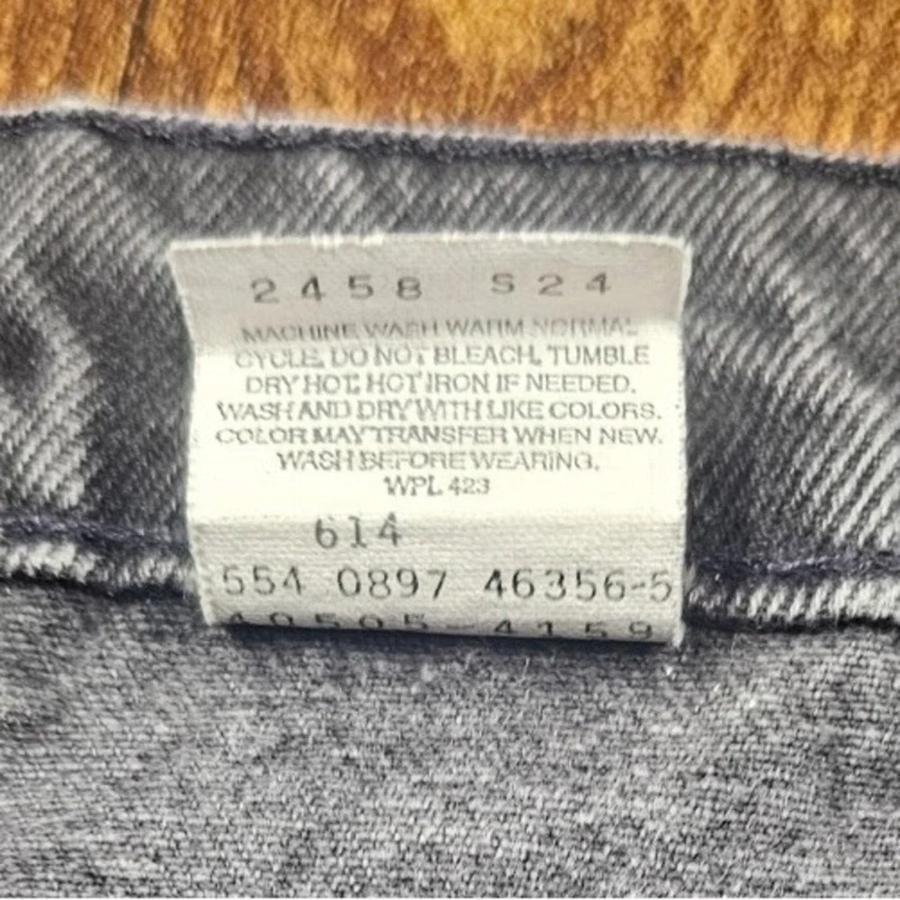 VTG 90s Levis 505 Jeans Men's 40x30 Black Denim Made In USA Orange Tab 97